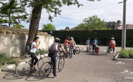 Visite à vélo de l'association Plants d'Avenir à Villars